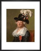 Chevalier d'Eon Portrait Print (Art print, Small, Black frame)