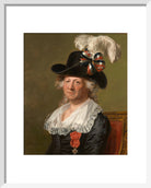 Chevalier d'Eon Portrait Print (Art print, Small, White frame)
