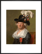 Chevalier d'Eon Portrait Print (Art print, Medium, Black frame)