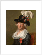 Chevalier d'Eon Portrait Print (Art print, Medium, White frame)