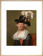 Chevalier d'Eon Portrait Print (Art print, Large, Natural frame)