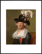 Chevalier d'Eon Portrait Print (Art print, Large, Black frame)