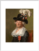 Chevalier d'Eon Portrait Print (Art print, Extra large, White frame)