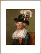 Chevalier d'Eon Portrait Print (Art print, Extra large, Natural frame)