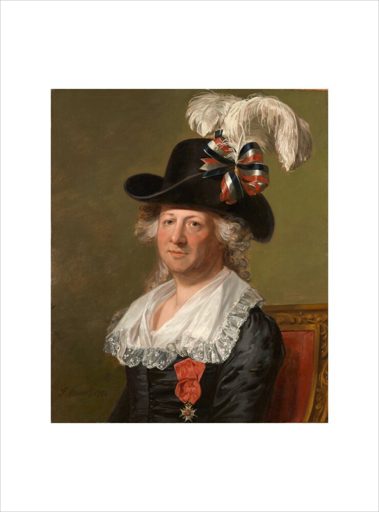 Chevalier d'eon portrait print (art print, small, no frame)