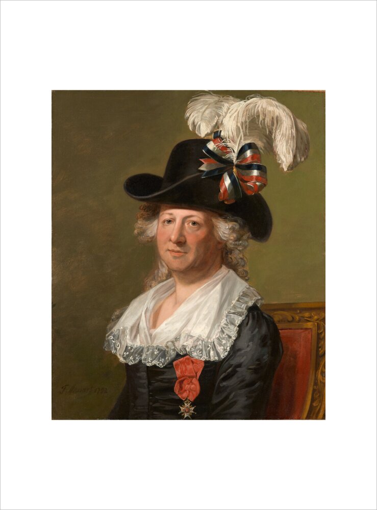 Chevalier d'eon portrait print (art print, medium, no frame)