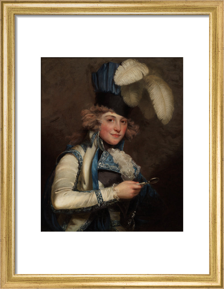 Dorothy jordan portrait print (art print, small, gold frame)
