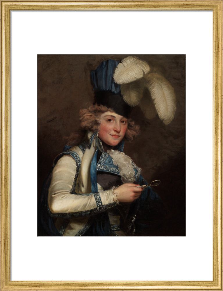 Dorothy jordan portrait print (art print, medium, gold frame)
