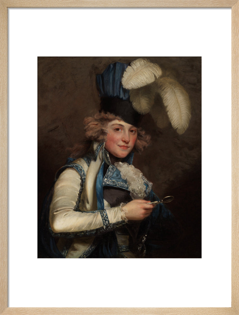 Dorothy jordan portrait print (art print, medium, natural frame)