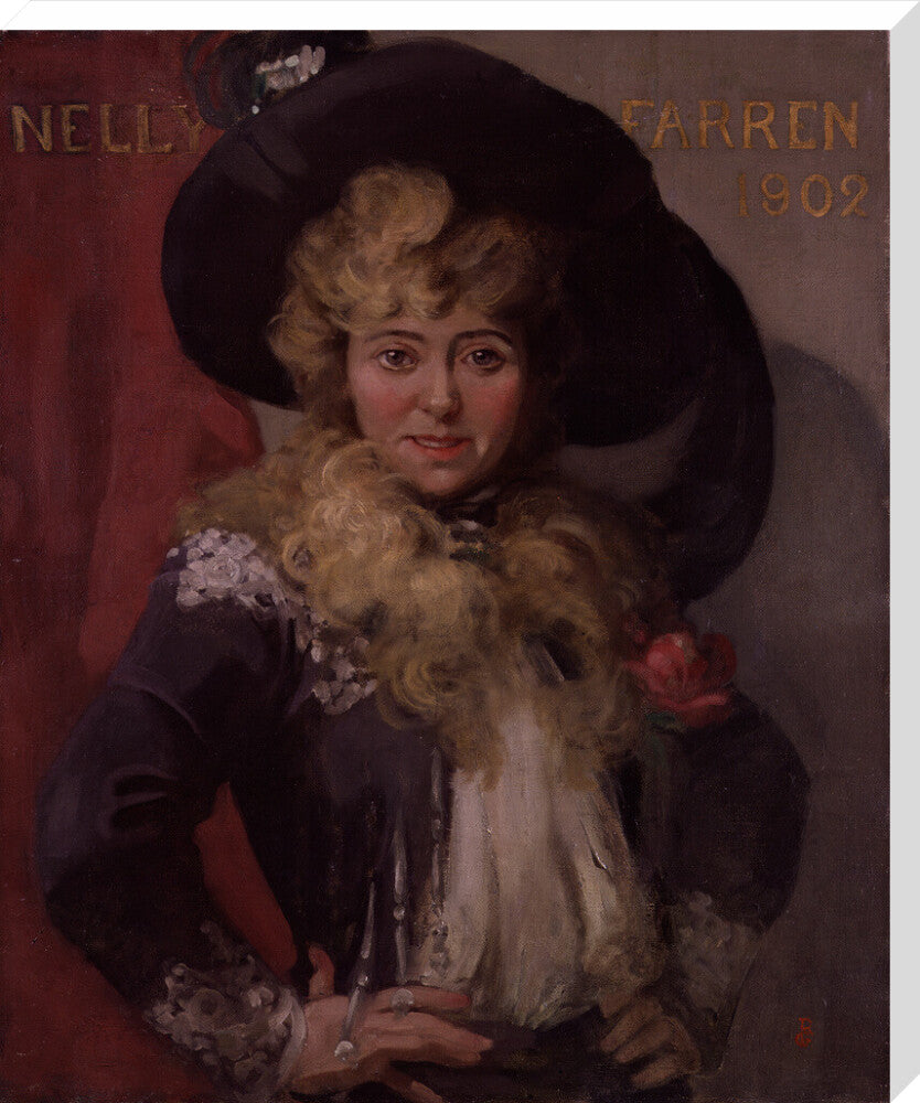 Ellen (''nellie'') farren portrait print (stretched canvas, extra large, no frame)