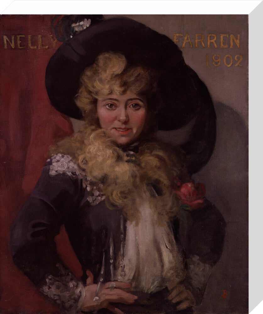 Ellen (''nellie'') farren portrait print (stretched canvas, medium, no frame)