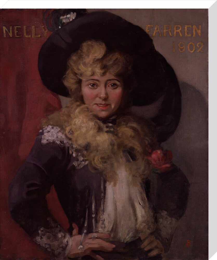 Ellen (''nellie'') farren portrait print (stretched canvas, large, no frame)