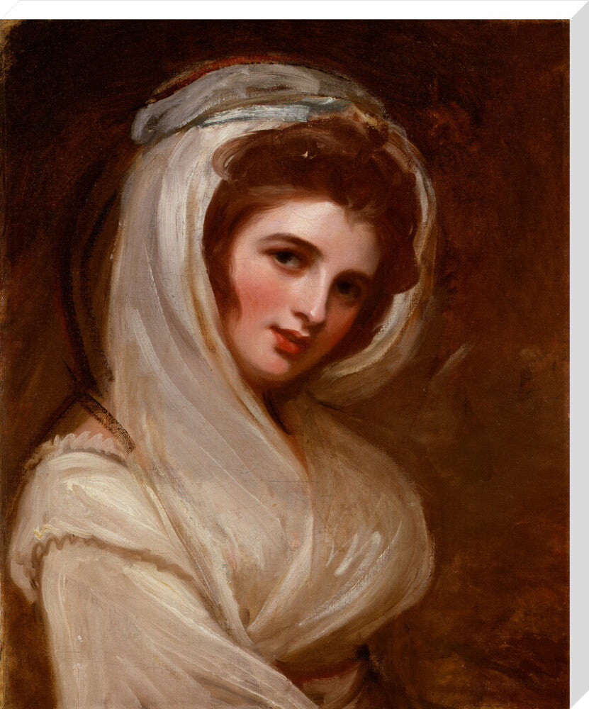 Emma hamilton portrait print (stretched canvas, extra large, no frame)