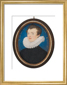 Francis Bacon, 1st Viscount St Alban Portrait Print (Art print, Small, Gold frame)