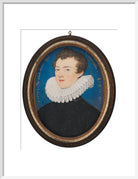 Francis Bacon, 1st Viscount St Alban Portrait Print (Art print, Medium, White frame)