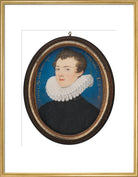 Francis Bacon, 1st Viscount St Alban Portrait Print (Art print, Large, Gold frame)