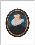Francis Bacon, 1st Viscount St Alban Portrait Print (Art print, Extra large, White frame)