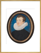 Francis Bacon, 1st Viscount St Alban Portrait Print (Art print, Extra large, Gold frame)