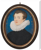 Francis Bacon, 1st Viscount St Alban Portrait Print (Stretched canvas, Large, No frame)