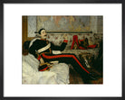 Frederick Burnaby Portrait Print (Art print, Small, Black frame)