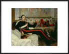 Frederick Burnaby Portrait Print (Art print, Medium, Black frame)
