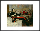 Frederick Burnaby Portrait Print (Art print, Large, Black frame)