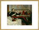Frederick Burnaby Portrait Print (Art print, Large, Gold frame)