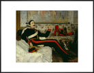 Frederick Burnaby Portrait Print (Art print, Extra large, Black frame)