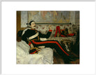 Frederick Burnaby Portrait Print (Art print, Extra large, White frame)