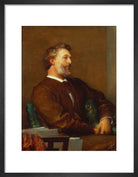 Frederic Leighton, Baron Leighton Portrait Print (Art print, Small, Black frame)