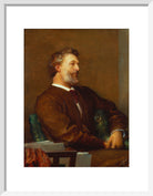 Frederic Leighton, Baron Leighton Portrait Print (Art print, Small, White frame)