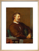 Frederic Leighton, Baron Leighton Portrait Print (Art print, Small, Natural frame)