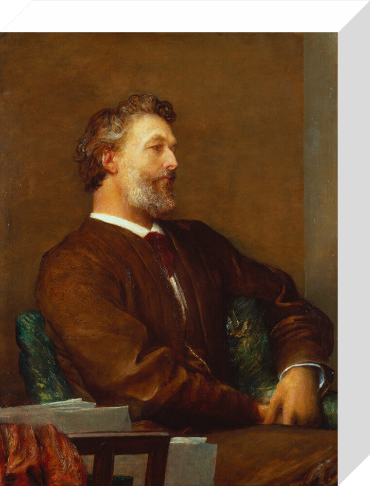 Frederic leighton, baron leighton portrait print (stretched canvas, small, no frame)