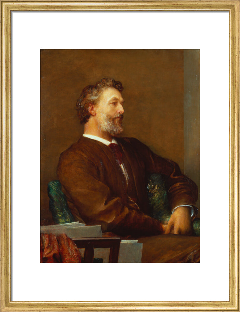 Frederic leighton, baron leighton portrait print (art print, medium, gold frame)