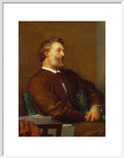 Frederic Leighton, Baron Leighton Portrait Print (Art print, Medium, White frame)