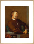 Frederic Leighton, Baron Leighton Portrait Print (Art print, Medium, Natural frame)