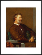 Frederic Leighton, Baron Leighton Portrait Print (Art print, Large, Black frame)