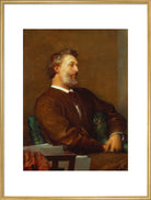 Frederic Leighton, Baron Leighton Portrait Print (Art print, Extra large, Gold frame)