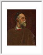 George Frederic Watts Portrait Print (Art print, Small, White frame)