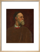 George Frederic Watts Portrait Print (Art print, Small, Natural frame)