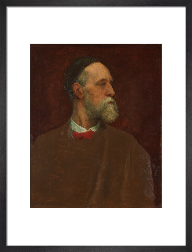 George frederic watts portrait print (art print, medium, black frame)