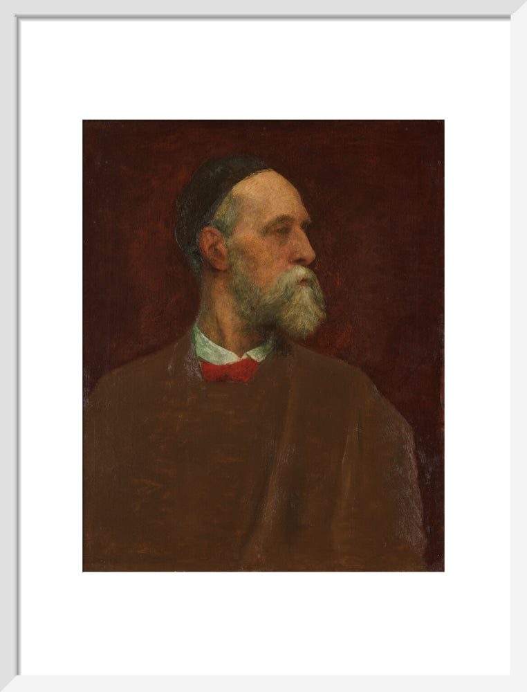 George frederic watts portrait print (art print, medium, white frame)