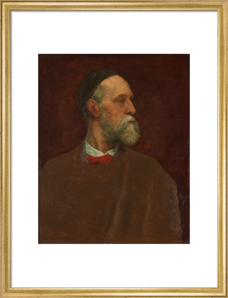 George frederic watts portrait print (art print, medium, gold frame)