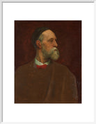 George Frederic Watts Portrait Print (Art print, Medium, White frame)