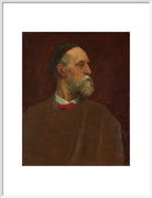 George Frederic Watts Portrait Print (Art print, Large, White frame)