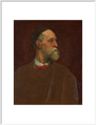 George Frederic Watts Portrait Print (Art print, Extra large, White frame)