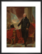 George Washington Portrait Print (Art print, Small, Black frame)