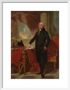 George Washington Portrait Print (Art print, Small, White frame)