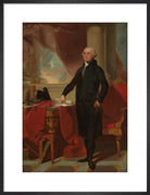George Washington Portrait Print (Art print, Medium, Black frame)