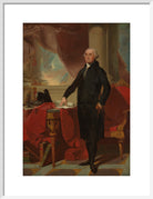 George Washington Portrait Print (Art print, Medium, White frame)